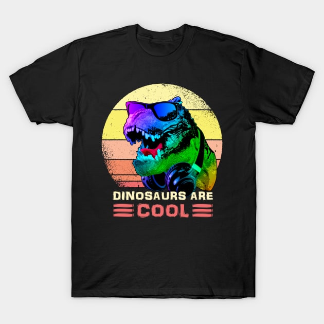 Dinosaurs Are Cool T Rex T-Shirt by Nerd_art